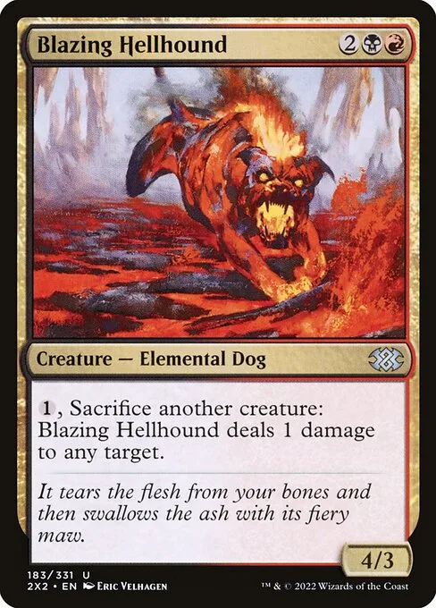 Blazing Hellhound · Double Masters 2022 183/579