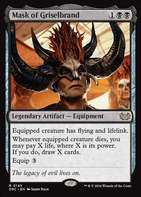 Mask of Griselbrand · Duskmourn: House of Horror Commander 145/373