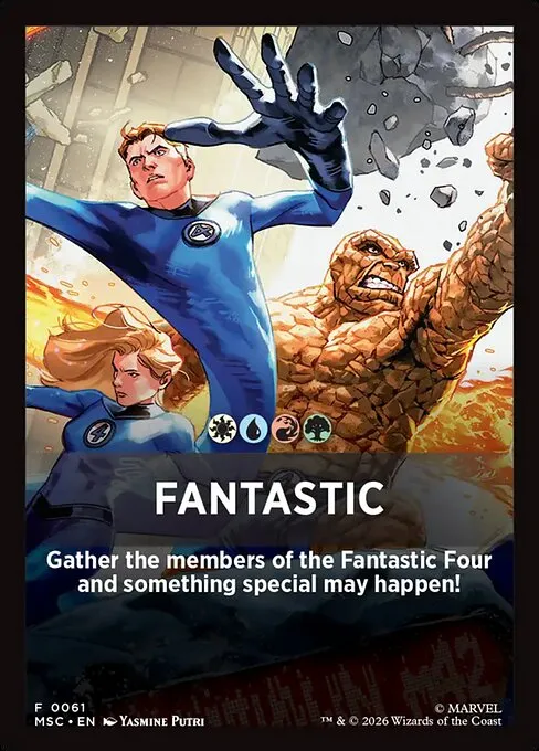 Fantastic · Marvel Super Heroes Jumpstart Front Cards 61/61