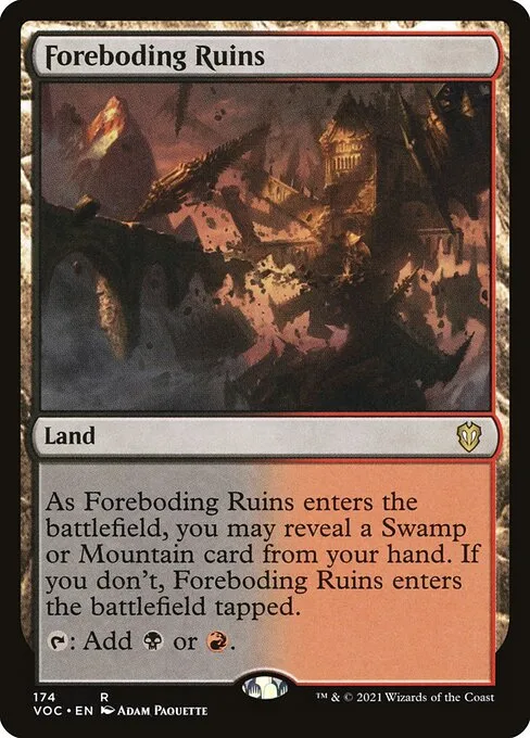 Foreboding Ruins · Crimson Vow Commander 174/188
