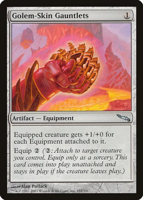 Golem-Skin Gauntlets · Mirrodin 181/306