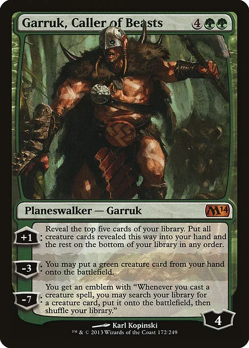Garruk, Caller of Beasts · Magic 2014 172/249