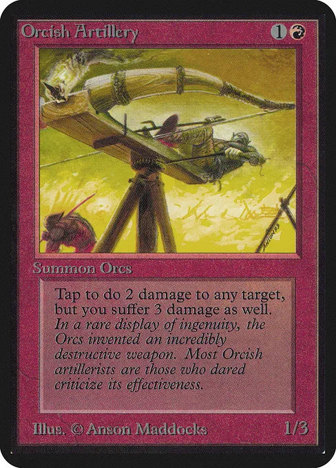 Orcish Artillery · Limited Edition Alpha 165/295