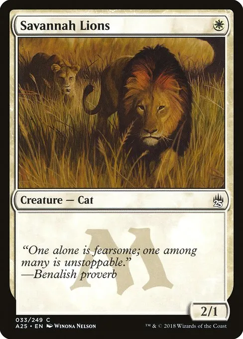Savannah Lions · Masters 25 33/249