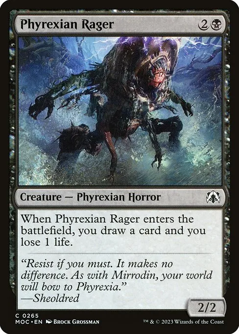Phyrexian Rager · March of the Machine Commander 265/450