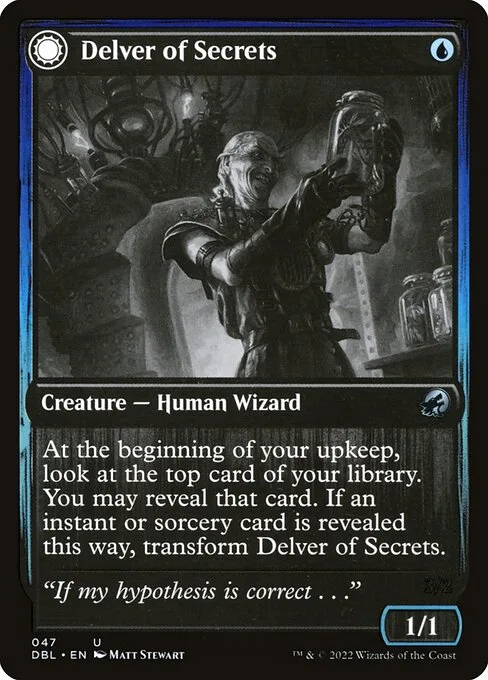 Delver of Secrets // Insectile Aberration · Innistrad: Double Feature 47/535
