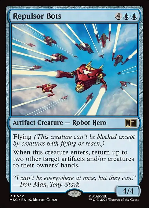 Repulsor Bots · Marvel Super Heroes Commander 532/9