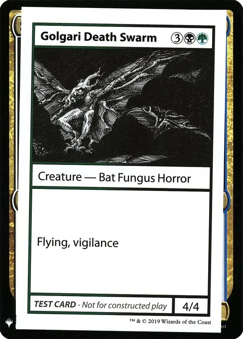 Golgari Death Swarm · Mystery Booster Playtest Cards 2019 91/121