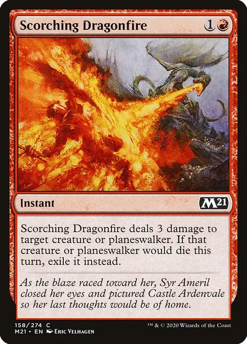 Scorching Dragonfire · Core Set 2021 158/397