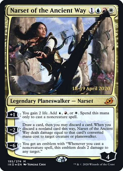 Narset of the Ancient Way · Ikoria: Lair of Behemoths Promos 195s/137