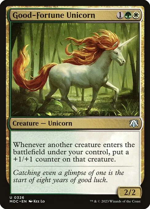 Good-Fortune Unicorn · March of the Machine Commander 326/450