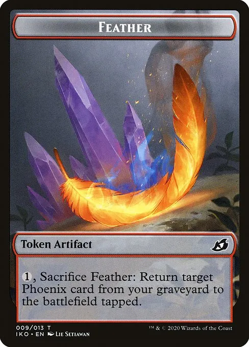 Feather · Ikoria: Lair of Behemoths Tokens 9/14