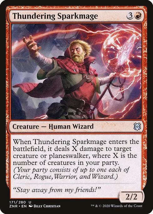 Thundering Sparkmage · Zendikar Rising 171/407