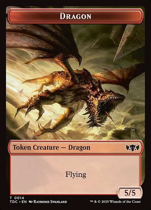 Dragon · Tarkir: Dragonstorm Commander Tokens 14/34
