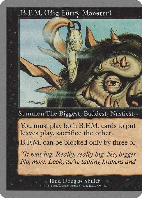 B.F.M. (Big Furry Monster) · Unglued 28/88