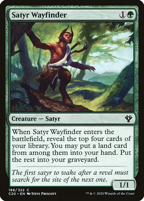 Satyr Wayfinder · Commander 2020 188/322