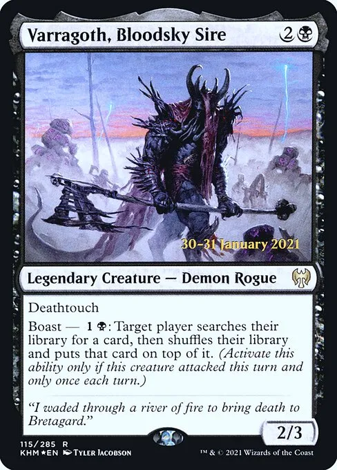 Varragoth, Bloodsky Sire · Kaldheim Promos 115s/158