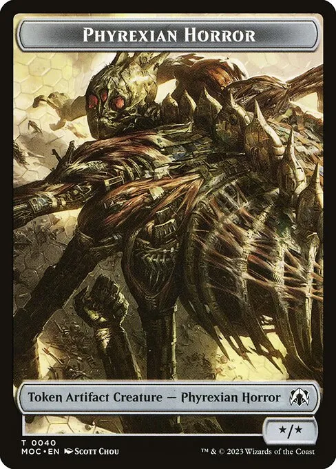 Phyrexian Horror · March of the Machine Commander Tokens 40/46
