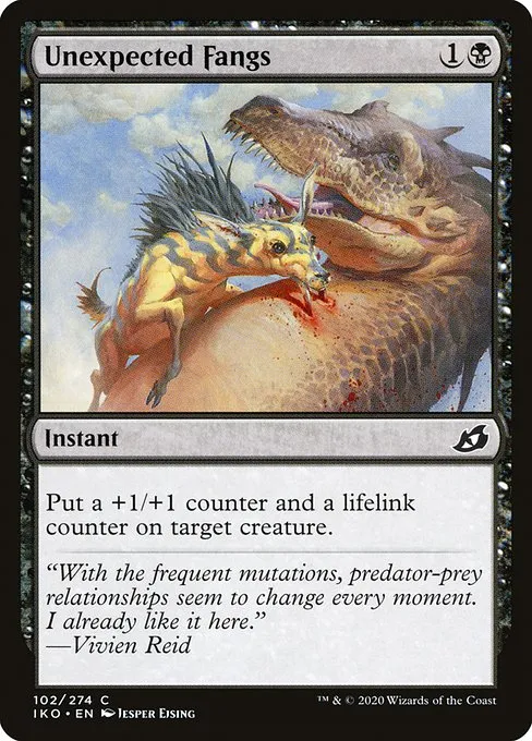 Unexpected Fangs · Ikoria: Lair of Behemoths 102/390
