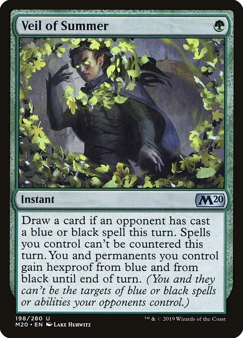 Veil of Summer · Core Set 2020 198/346