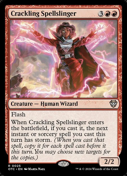 Crackling Spellslinger · Outlaws of Thunder Junction Commander 25/342