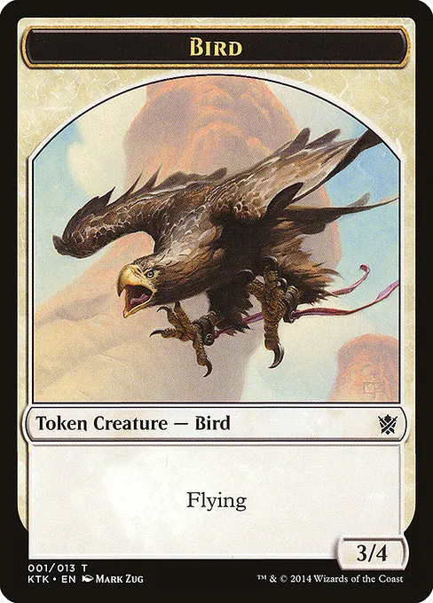 Bird · Khans of Tarkir Tokens 1/13