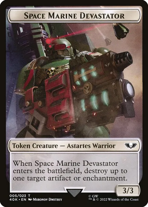 Space Marine Devastator · Warhammer 40,000 Tokens 5/31