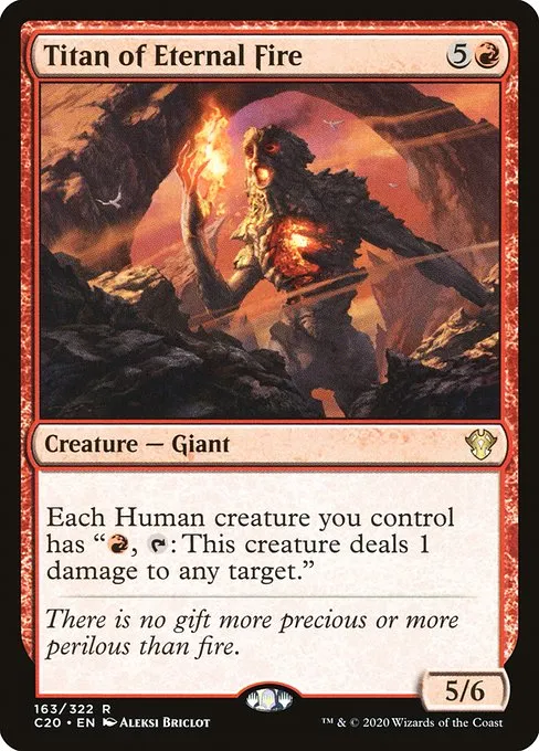 Titan of Eternal Fire · Commander 2020 163/322
