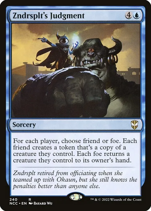Zndrsplt's Judgment · New Capenna Commander 240/447