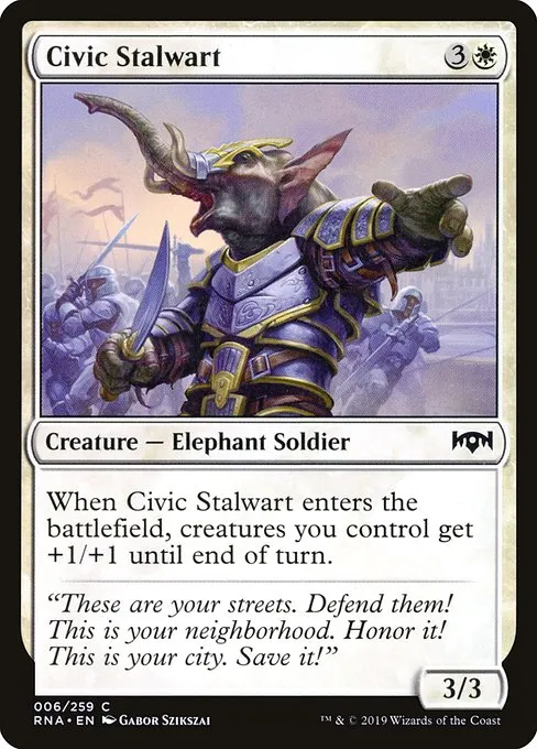 Civic Stalwart · Ravnica Allegiance 6/273