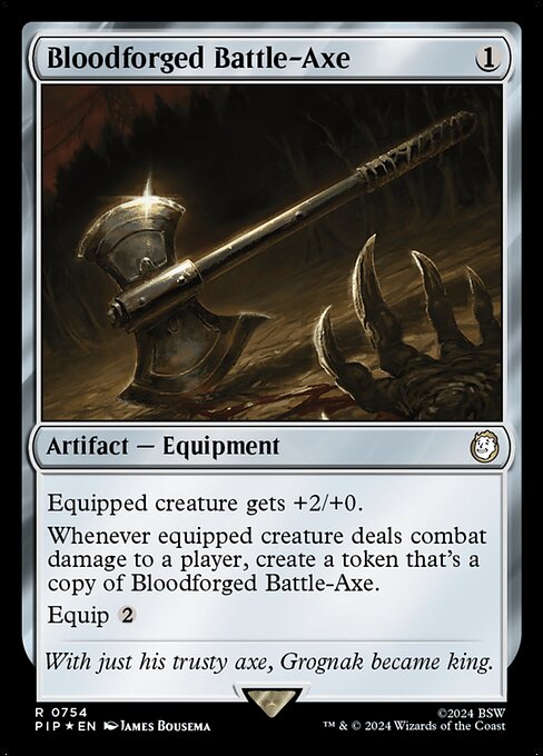 Bloodforged Battle-Axe · Fallout 754/1068