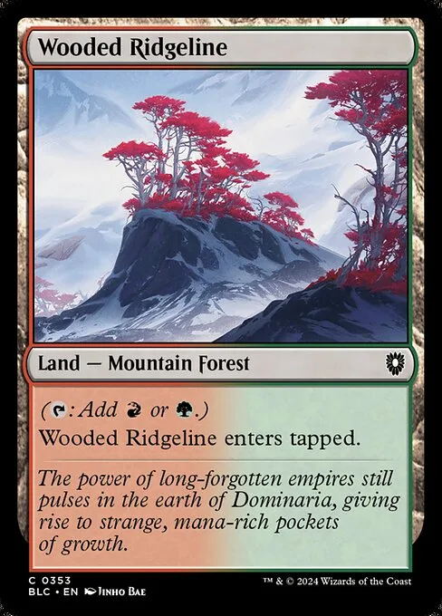 Wooded Ridgeline · Bloomburrow Commander 353/356