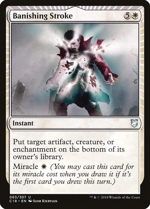 Banishing Stroke · Commander 2018 63/307