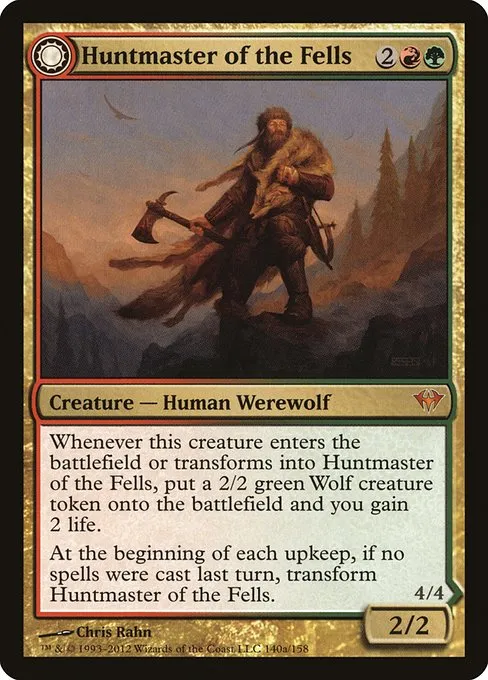 Huntmaster of the Fells // Ravager of the Fells · Dark Ascension 140/158