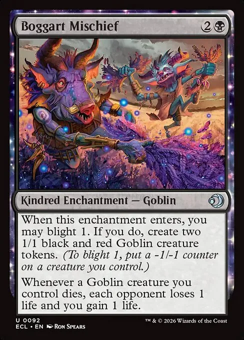 Boggart Mischief · Lorwyn Eclipsed 92/408