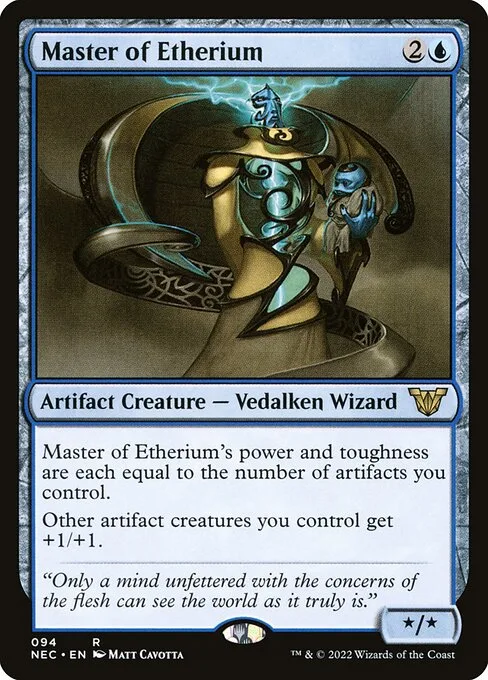 Master of Etherium · Neon Dynasty Commander 94/179