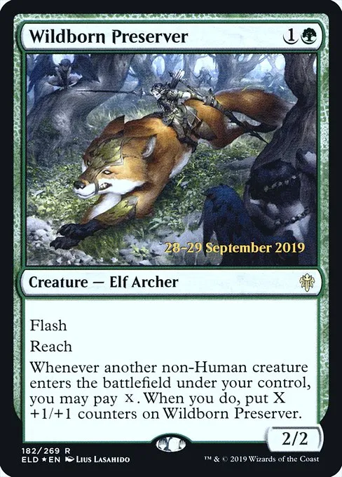 Wildborn Preserver · Throne of Eldraine Promos 182s/138