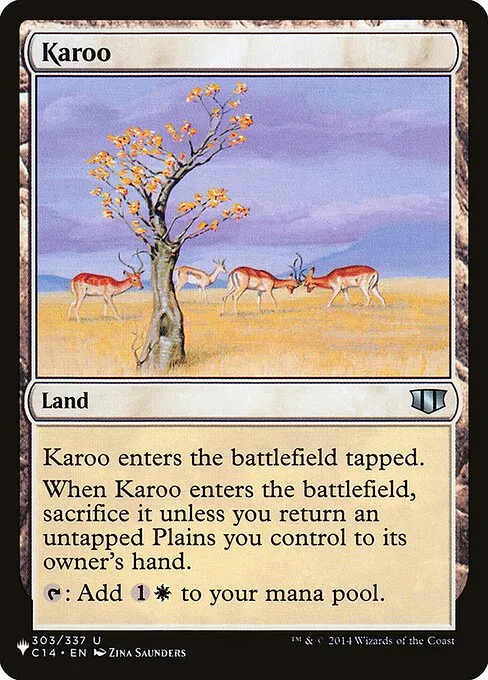 Karoo · The List C14-303/5050