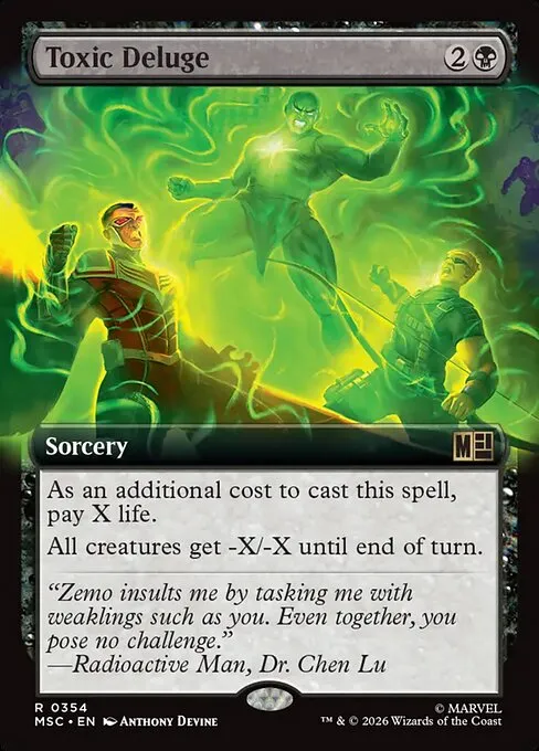 Toxic Deluge · Marvel Super Heroes Commander 354/9