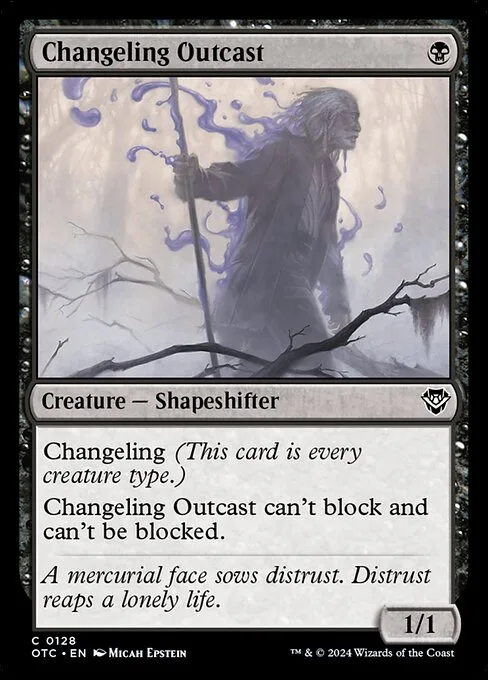 Changeling Outcast · Outlaws of Thunder Junction Commander 128/342