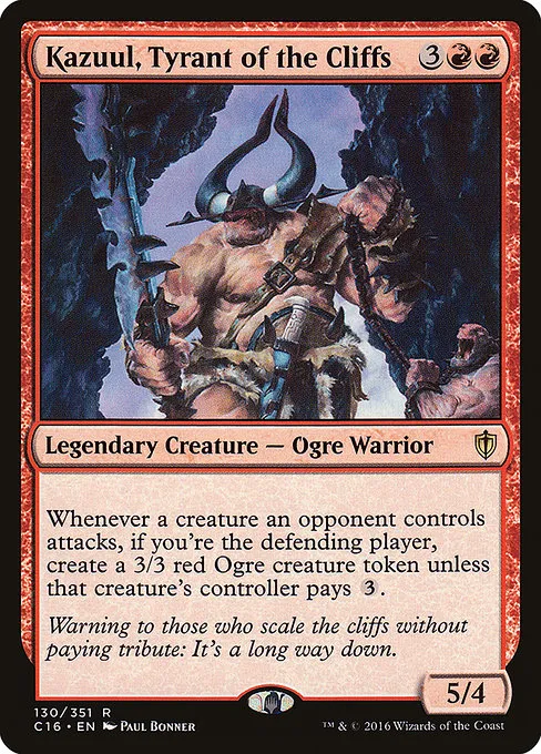 Kazuul, Tyrant of the Cliffs · Commander 2016 130/351