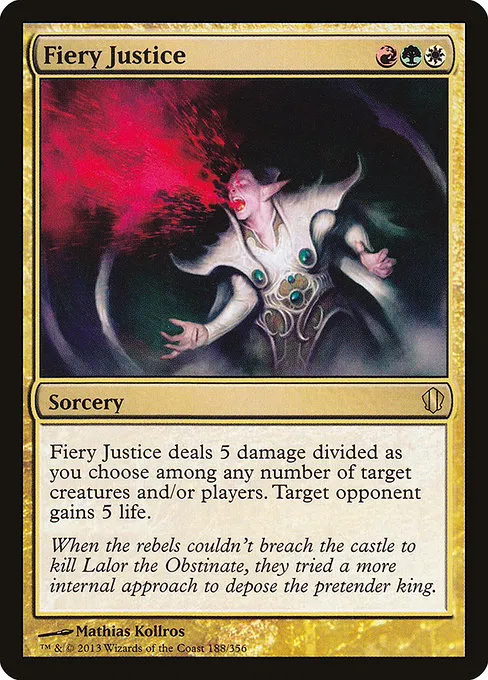 Fiery Justice · Commander 2013 188/356