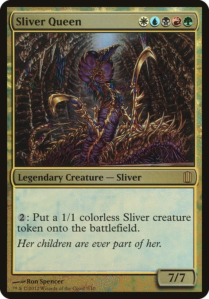 Sliver Queen · Commander's Arsenal Oversized 9/10
