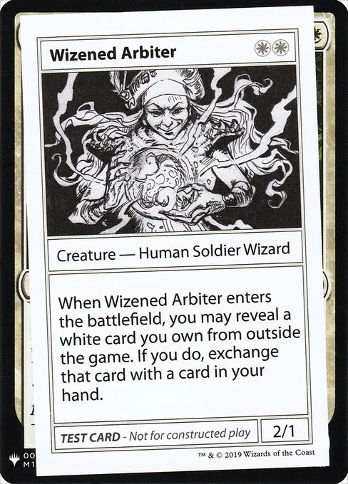 Wizened Arbiter · Mystery Booster Playtest Cards 2019 14/121