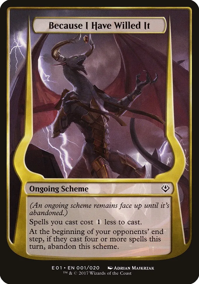 Because I Have Willed It · Archenemy: Nicol Bolas Schemes 1★/20