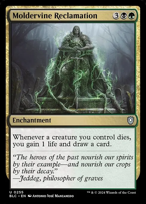Moldervine Reclamation · Bloomburrow Commander 255/356