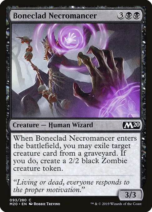 Boneclad Necromancer · Core Set 2020 93/346