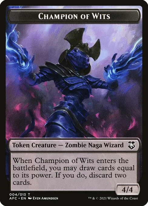 Champion of Wits · Forgotten Realms Commander Tokens 4/13