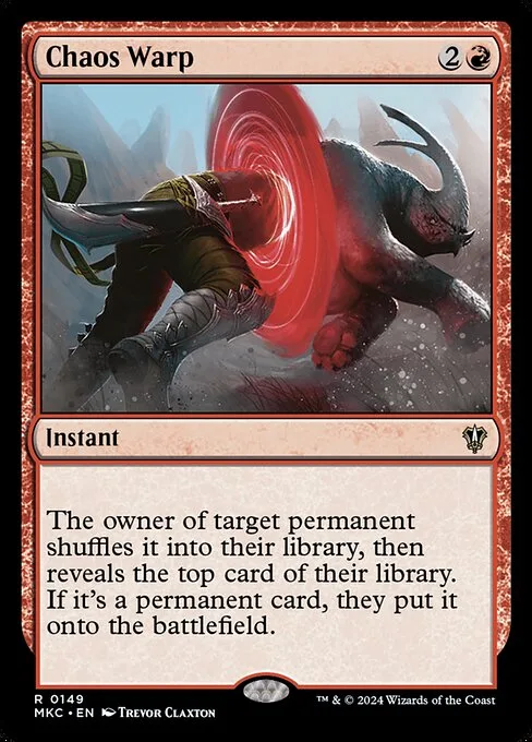 Chaos Warp · Murders at Karlov Manor Commander 149/358