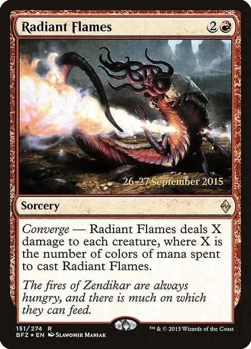 Radiant Flames · Battle for Zendikar Promos 151s/90